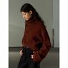 Shi Ji Wool High Neck Loose Sweater - Cozy Autumn Long Sleeve Pullover