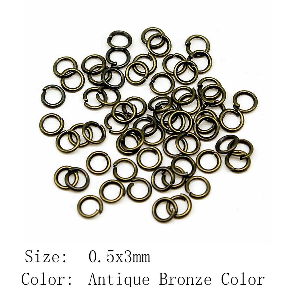 Father's Day Jewelry Materials Split Rings 5 Colors 9 Sizes Accessories Parts Women's Clothing Accessories For Women