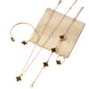 Four-leaf Clover Jewelry Set for Women Simple and Stylish Lucky Clover Necklace Bracelet Earrings and Ring