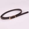 Thin Waist Belt, Versatile PU Leather Belt With Pin Buckle For Women