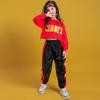 Girls' Hip Hop Dance Set: Trendy Korean-Style Crop Top Jazz Performance Costume