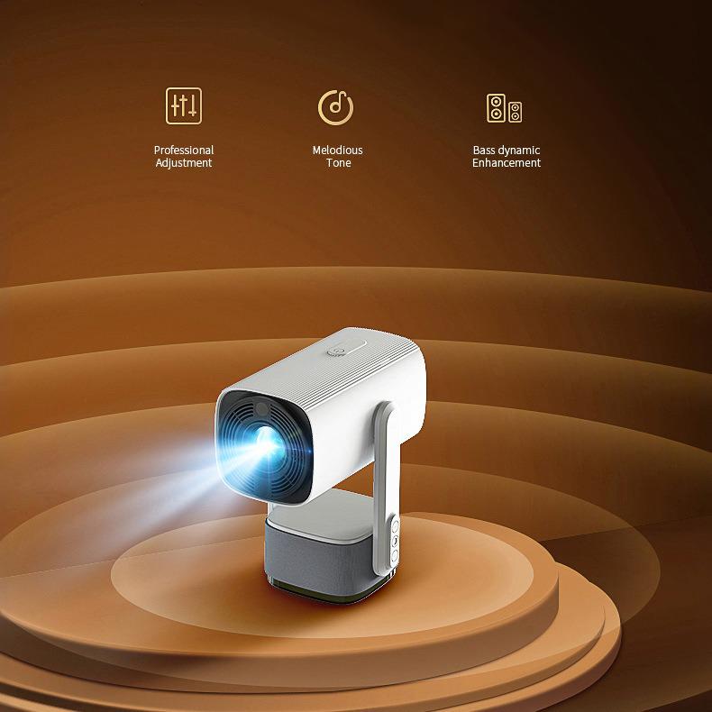K2 Portable 4K WiFi HD Android Outdoor Mini Projector with Built-in Battery