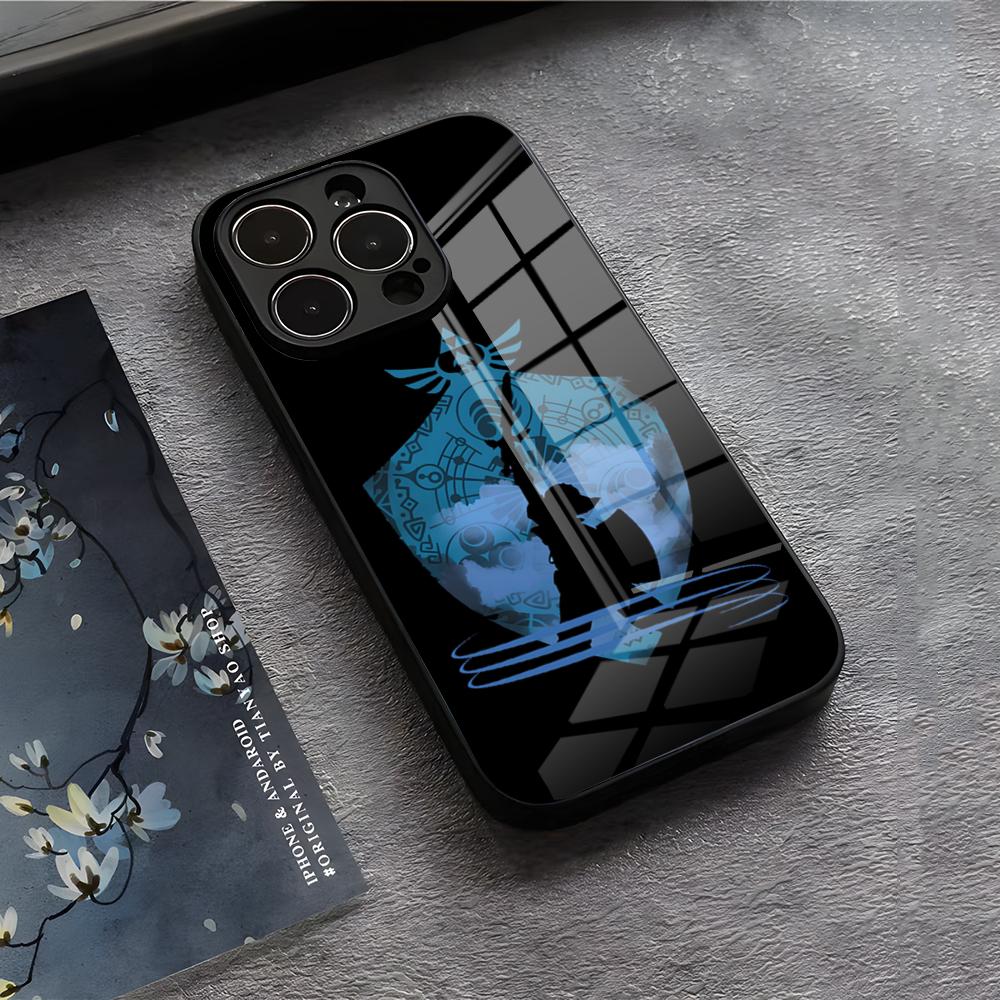 

Game Zeldas Legends Phone Case For IPhone 17 Air 16 E Pro Max 15 14 13 Mini 12 Pro 11 Max Plus Black Glass Cover iPhone 11ProMax