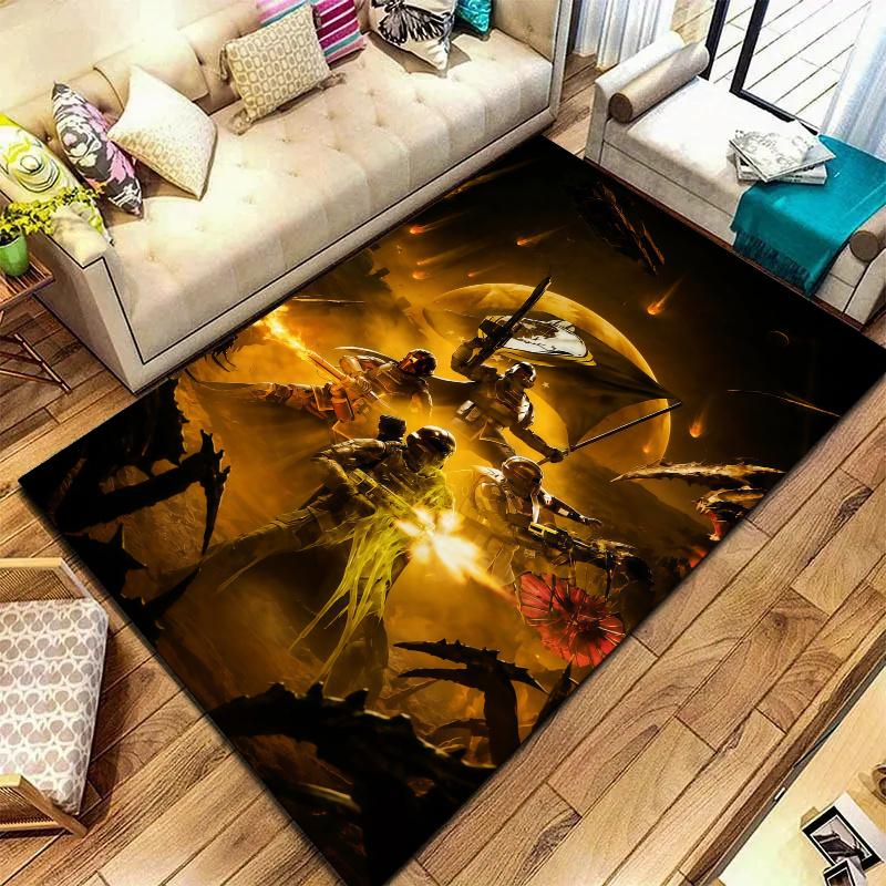 Epic Space Battle Carpet Rug For Living Room Bedroom Home Sofa Decoration Kids Play Nonslip Floor Mat