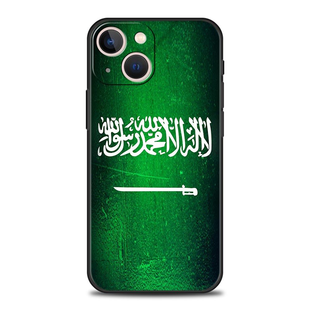 Kingdom Of Saudi Arabia Flag Phone Case For iPhone 16 13 15 14 12 11 Pro MAX XR X SE XS 7 8 Plus Soft TPU Shell Cover
