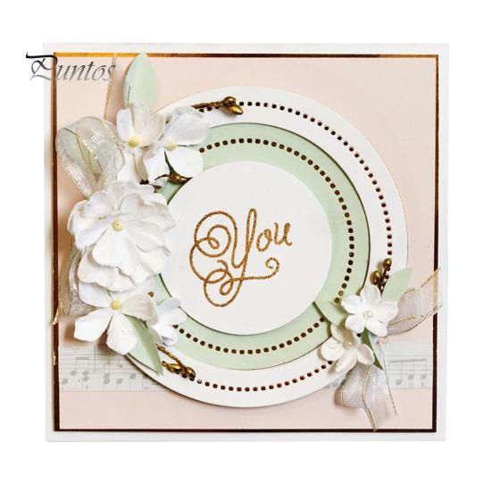 Runde Kreis Metall Stanzformen DIY Scrapbook Papier Karten Handwerk Schablone Form