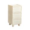 Multi-Layer Plastic Drawer Cabinet Bedside Storage Organizer for Children's Room And Bedrooms Compact Storage Unit for Small Spa