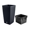 RATO DRTS325 Tall Flowerpot with Insert | Anthracite