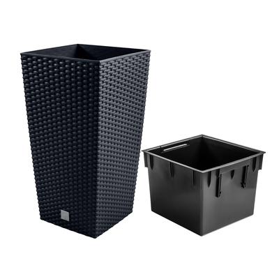 RATO DRTS325 Tall Flowerpot with Insert | Anthracite