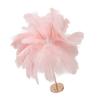 Ostrich Feather Table Lamp Rechargeable Modern Romantic Decoration Lamp Bedroom Bedside Lamp for Home Decoration