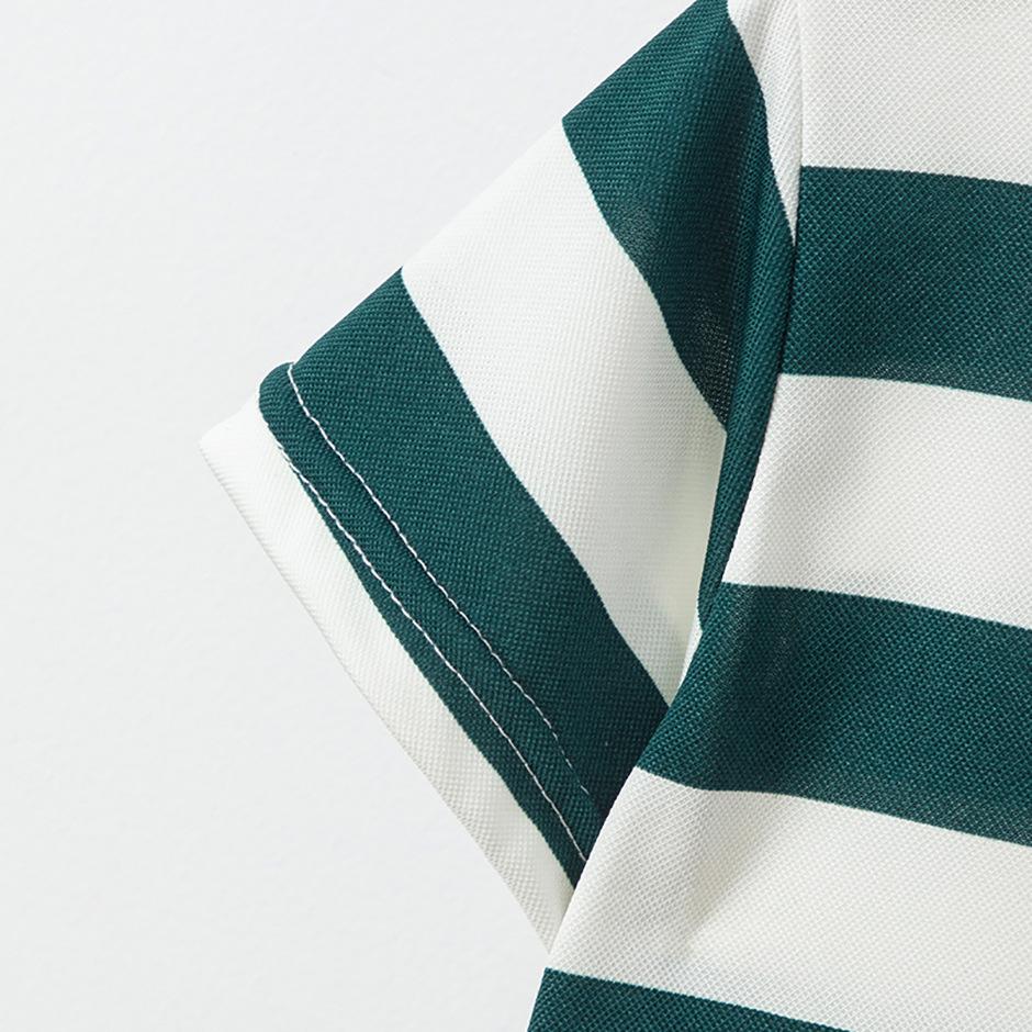 Kids' Striped Multicolor Polo Shirt - Boys' Gentleman Casual or Girls' Solid Short Sleeve Tee