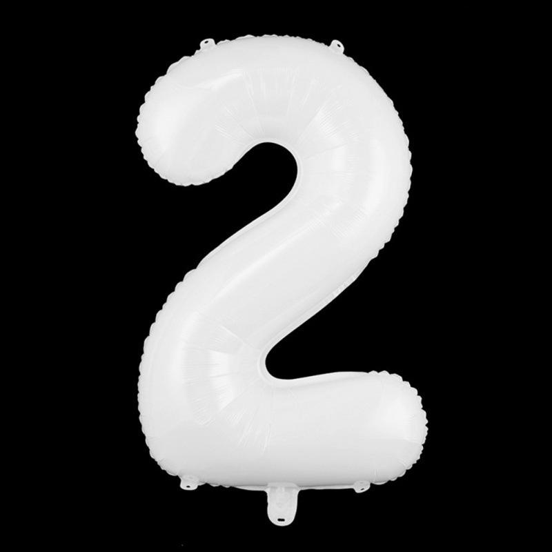 32-Inch White Digital Balloon for Birthdays, Proposals, and Parties