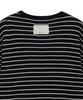 Mattengkim Stripe Damaged Loose Pullover In Black