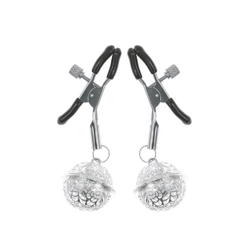 Damen Brustwarzen- und Schamlippenklemmen - SM-Glocken Erwachsenenspielzeug für Paare