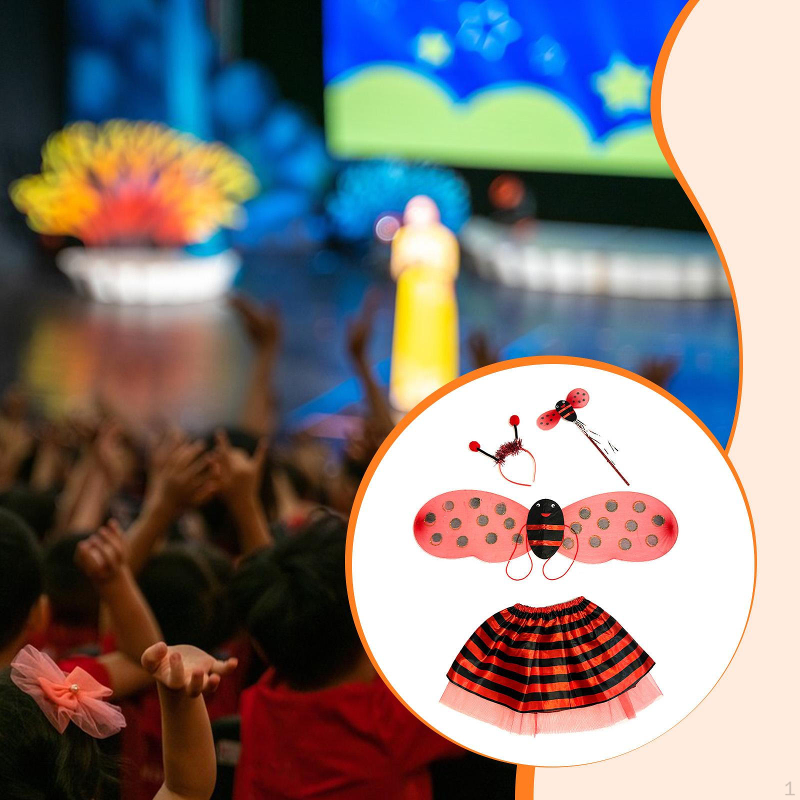 

Kids Bee Costume Accessories for Stage Performance Children красный