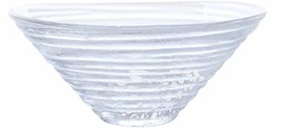 Toyo Sasaki Glass Japanisches Glas Klein Hergestellt in Rasierteis Tiefes Glas Dessert 41534 Schüssel, Weiß, Japan, Schüssel, Teller, Geschirr, Tischgeschirr, Teller,