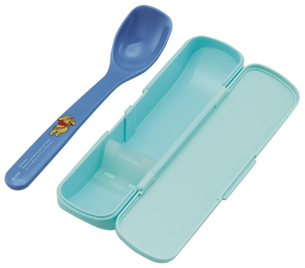 Skater Antibacterial Soup Spoon and Case Made In Disney Winnie the Pooh CSOP1AG Set, 16cm, Japan, Costume,