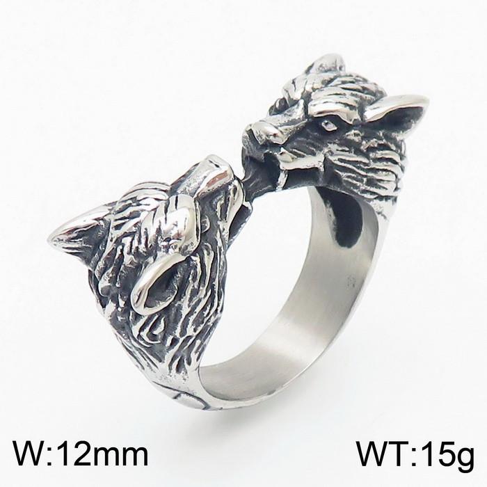 Punk Snake Charm Ring Men’s Stainless Steel 316L Cool Boyfriend Gift #9-#13 Trend Jewelry Gothic Animal Anillos Accessory