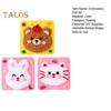 3Pcs Cartoon Animal Doll Embroidery Kit DIY Handmade Beginner Kids Adults Yarn Cat Rabbit Bear Craft Sewing Kit Toddlers Educational Weaving Toy