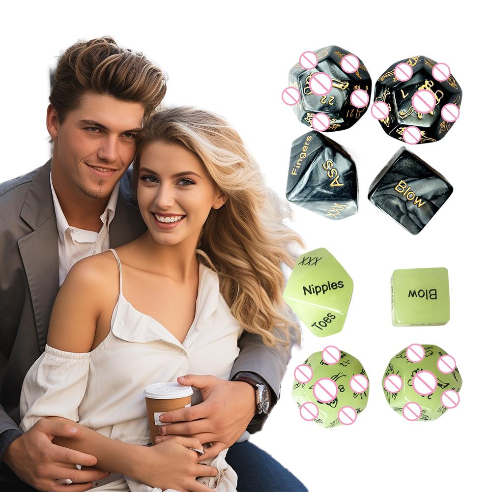 Sexy Dice Set Fun Adult Love Posture Couple Game Sex Noctilucent Erotic Lovers Position Foreplay Romantic Party Toys