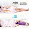 Memory Foam Filling Cushion Half Moon Bolster Massage SPA Pillow Ankle & Knee Support Elevation Back Lumbar Neck Relief Pain