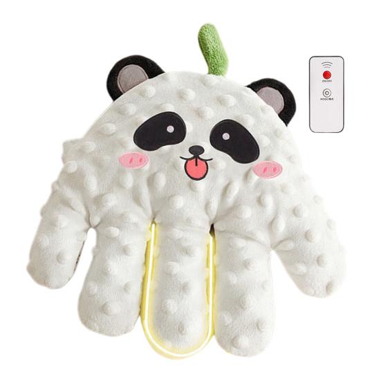 Baby Comforting Palm with with Automatic Patting Vibration & Remote Control Mesh Back Baby Mitten Cute Panda Design Automatic Patting Device