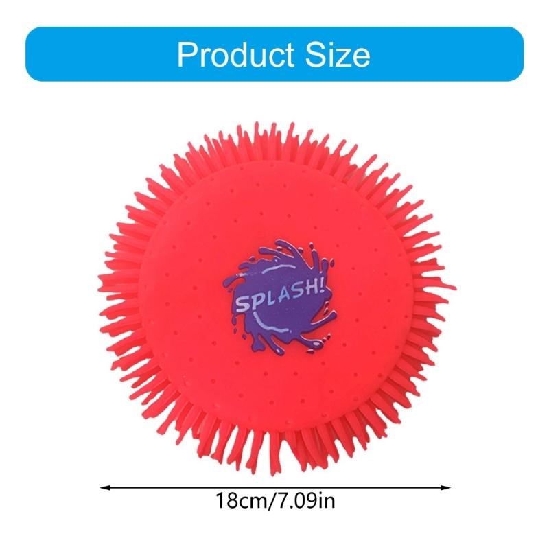 Backyard Game Outdoor Water Toy for Adults Splash Water Flying Disc Toy Water Splashing Disc for Kids In Bright Color