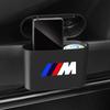 M LOGO Car Vehicle Case Storage Box Black ABS Square Pressing Trash Can For BMW G01 G02 F22 F23 E46 E93 E39 G26 F01 F02 F06 G32 G20 G29