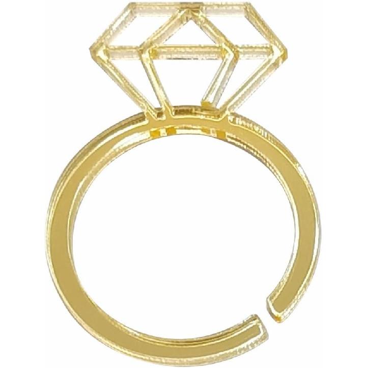 20PCS of Acrylic Drink Tags,Diamond Champagne Drink Markers,Champagne Place Cards,Bridal Shower Decor,Engagement Ring Drink Tags