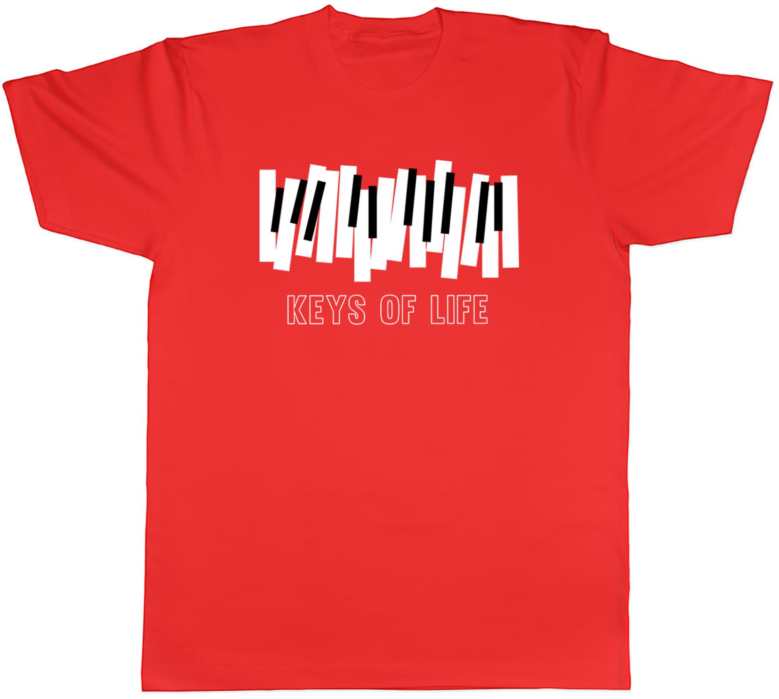 Funny Piano Unisexs TShirt Keys of life Keyboard Unisex Tee Gift S