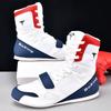 Professional Wrestling Shoes Men's High-top Adult Sanda Shoes Competition Training Shoes Fighting Shoes Women's Indoor Boxing Training Shoes