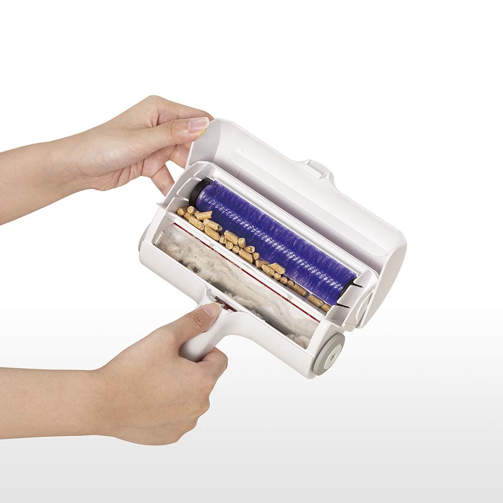 Nihon Seal Paku Paku Roller W Rabbit Etiquette Brush Hair Removal Cleaning Roller Dust Removal Pet Cat Litter Cat Litter Snacks Food Food Solids Dog