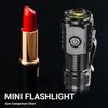 Mini 3 LED Flashlight Portable Rechargeable 18350 Battery, Magnet Powerful Portable EDC Torch for Camping Hiking Emergencies