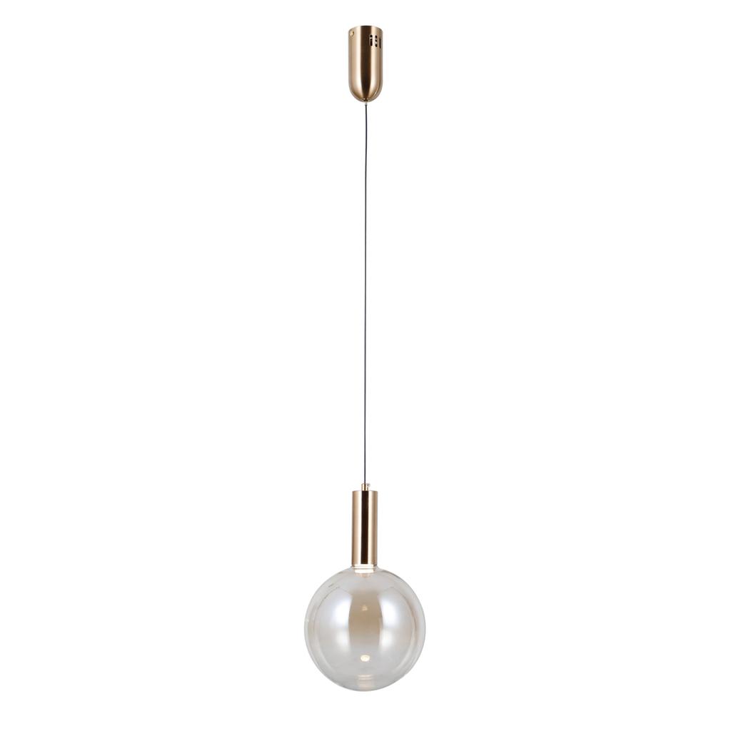 Lampa Wisząca Strela Led Złoty Alu Italux Pnd-34378-1M-Hbr