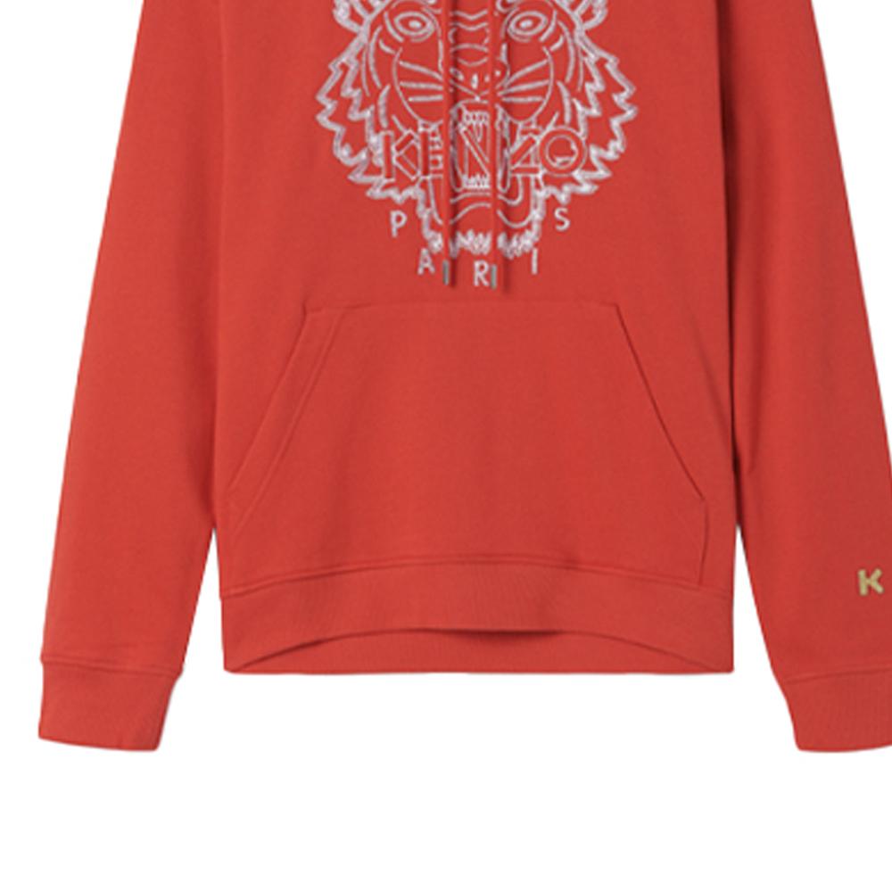 Kenzo Sudaderas para Hombre Rojo China con Capucha Moderada Regular FB55SW3304MM-21
