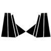 8PCS Gloss Black Polished Pillar Posts Fit For Infiniti FX35 FX45 2003-2008 Window Trim Cover BC Column