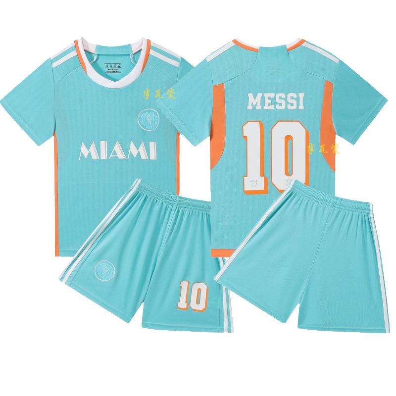 

New season children s football jersey set boys and girls games jersey group buying printing number training jersey Size 20 (115-125cm)
