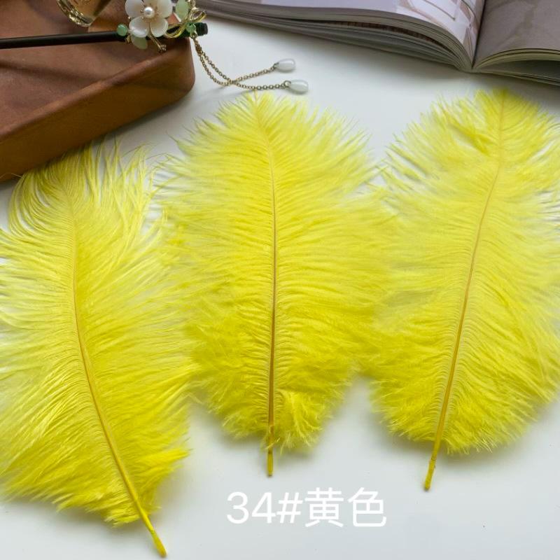 Ostrich Hair Colored Feathers 20-25Cm Wedding Table Lamp Decoration Stage Diy Material Clothing Accessories