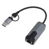 Dizüstü Bilgisayar USBC Cihazları için USB Tip C'den 2.5G Ethernet Adaptörüne 2500Mbps RJ45 Gigabit Ağ Hızı