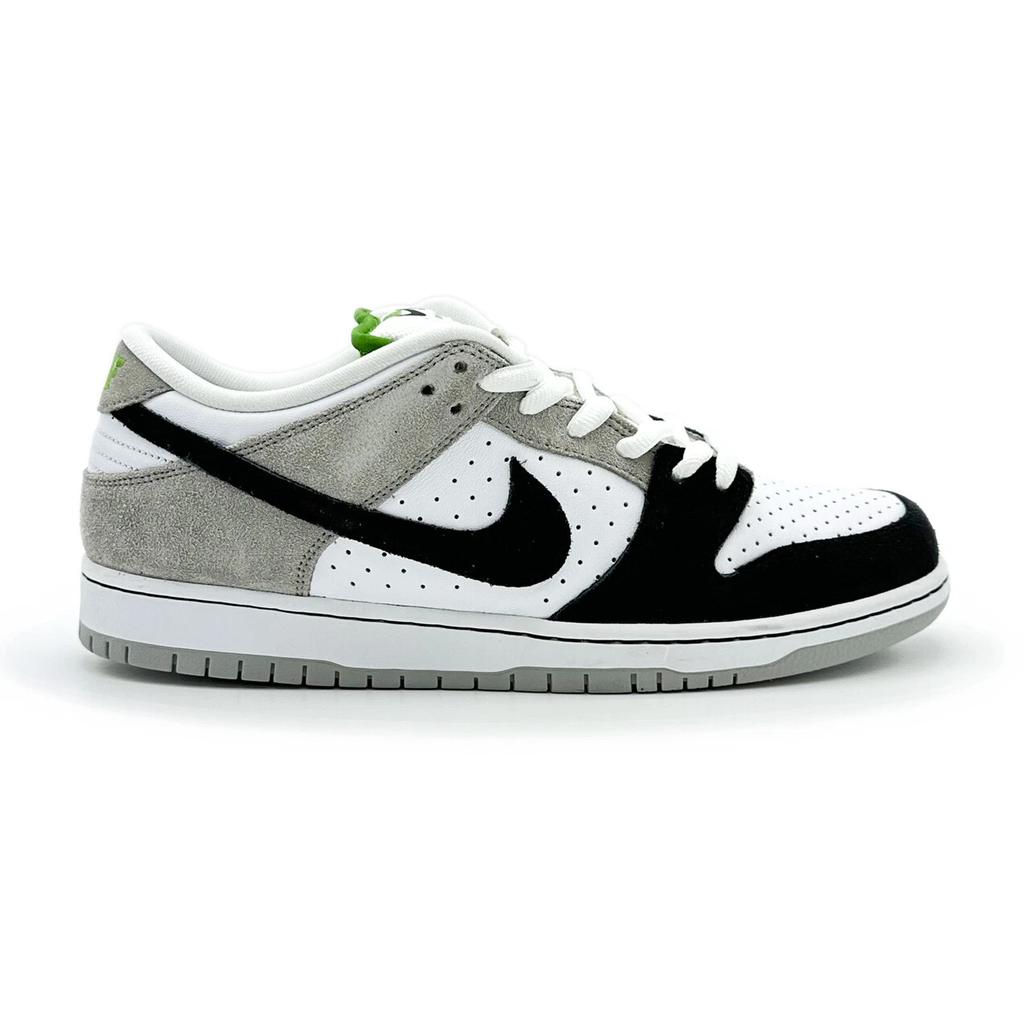 BQ6817-011 Nike SB Dunk Low Chlorophyll Medium Grey White Green Black (Men's)