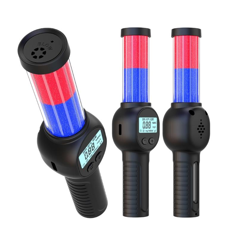 Digital Breathalyzer Tester with Large Screen Flashlight Meter Portable Quick Response Testing Meter