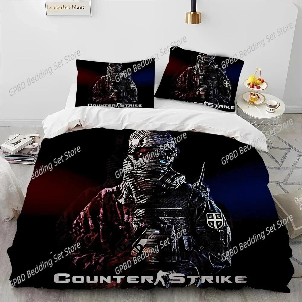 Comforter Cs Go Game Gamer Counter Strike Bedding Set Bedroom Soft Modern S Comefortable And