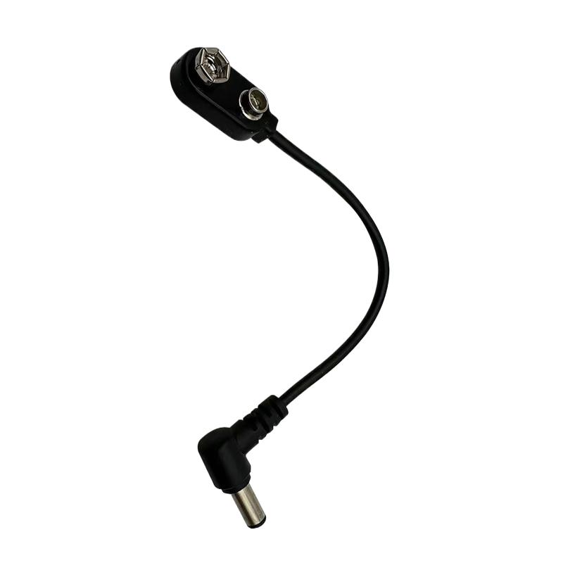Effektpedal 9V Batteriklip Konverter Strømkabel Snapforbindelse Til Guitar Effektpedal Batteristrømforsyning Adapter