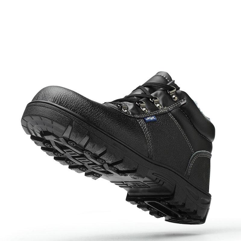 Xuhhao Men's 215 Fleece-Lined High-Top Safety Work Shoes
