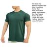 Men Summer Top with 3D Texture Round Neck Short Sleeves Loose Solid Color Muscular Men Sport T-shirt Daily Exercise Shirt