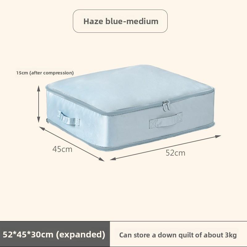 Cotton Satin Duvet Storage Bag Large Collapsible Organizer For Bedroom And Travel Use