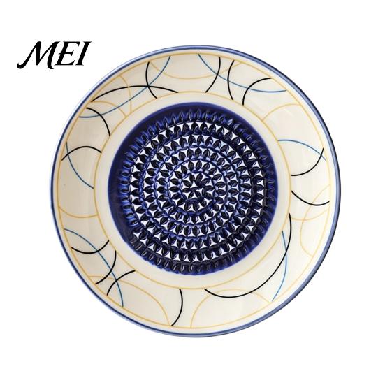 Płytka do tarcia czosnku, Ceramiczna miska do mielenia, Ręczna tarkka do imbiru i owoców, Naczynie kuchenne, Wszechstronna taca do przygotowywania, mieszania i serwowania, Nowoczesne minimalistyczne narzędzie