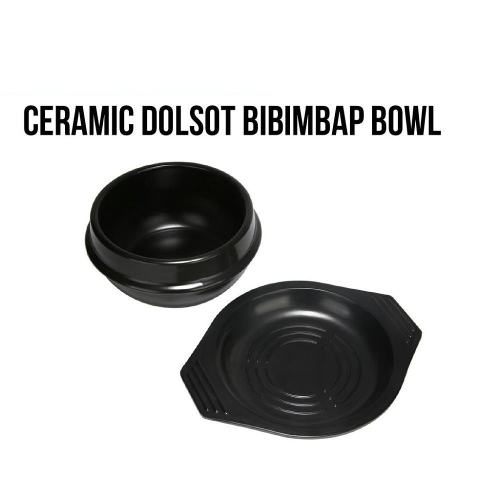 16cm Size Casserole Clay Pot with Tray Ceramic Soup Pot Kitchen Cookware Korean Stone Pot  Bibimbap