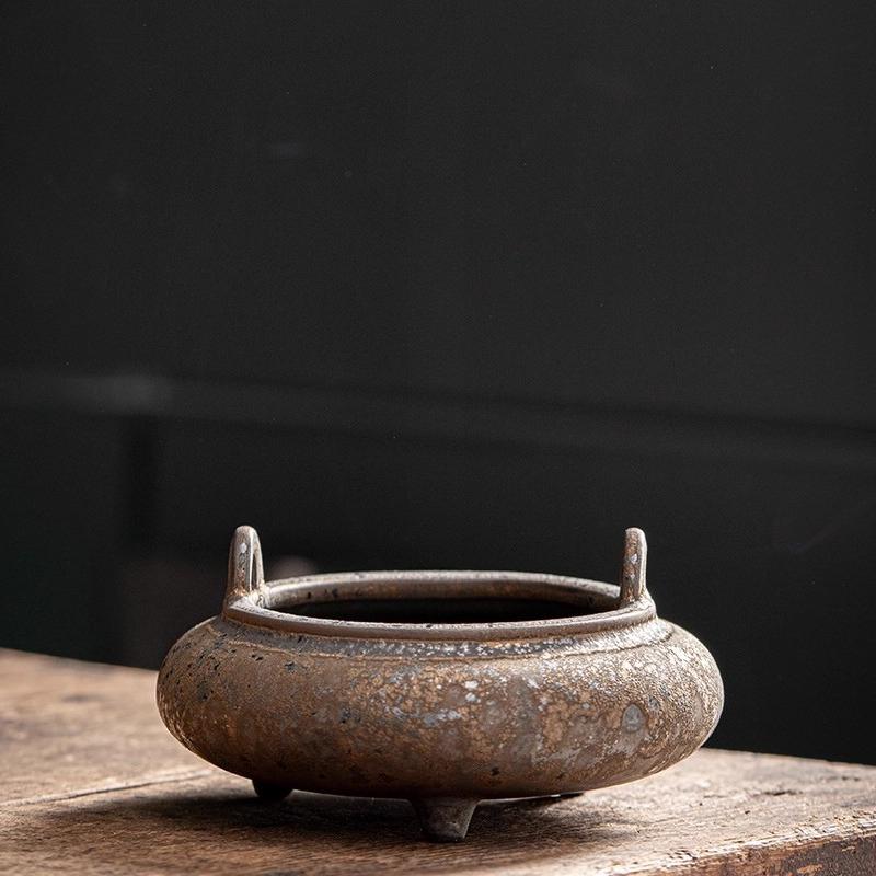 Coarse Ceramic Incense Burner For Agarwood Home Aromatherapy Indoor Zen Meditation Decor Creative Stand Holder Gift Idea