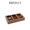 Wedding Wood Rings Jewelry Organizer Box Display Travel for Case Portable Storage Square Shape Box Walnut Necklace Holer